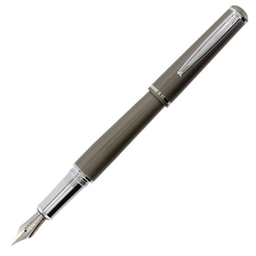 Nemosine Fission Pewter Fountain Pen w/ Ink Converter- Broad