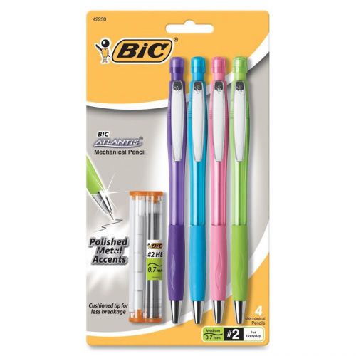 Bic Atlantis Mechanical Pencils - #2 Pencil Grade - 0.7 Mm Lead Size (mpagmap41)