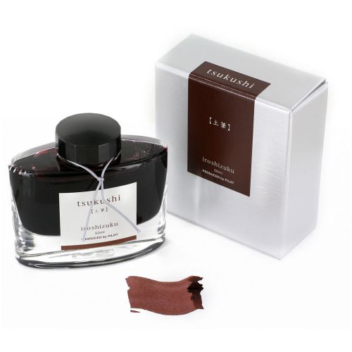 Pilot iroshizuku bottled fountain pen ink, tsukushi, horsetail, brown (69218) for sale