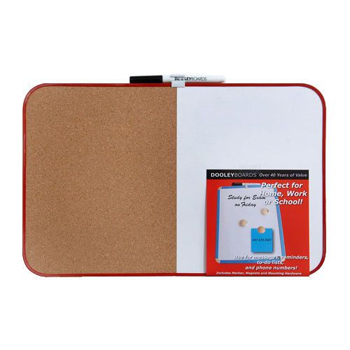 Dry Erase Message Board and Cork Board Combo