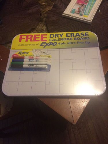 Sanford 1902250 Low-odor Dry-erase Marker With Dry-erase Calendar Board, Ultra