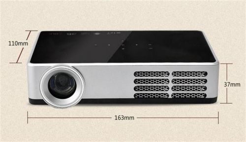 New DLP Mini 3D HD Portable Projector Home Theater 2D Convert To 3D HDMI 3LED