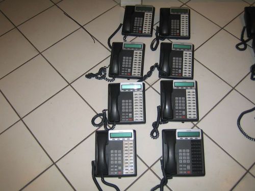 LOT OF 8 TOSHIBA DIGITAL TELEPHONE DKT3020-SD W/ HANDSETS working