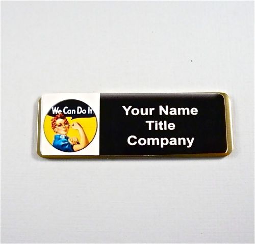 WE CAN PERSONALIZED MAGNETIC ID NAME BADGE,CUSTOM NURSE,DOCTOR,MEDIC,AIRLINES