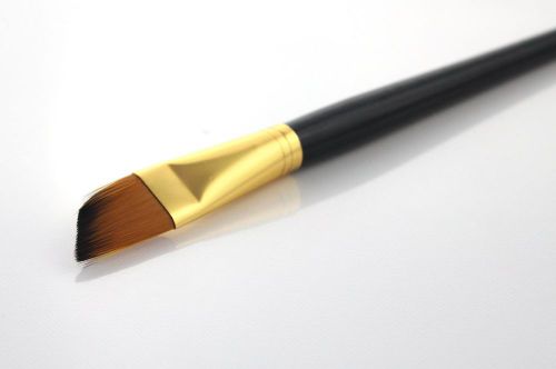 Paint Brush for Acrylic, Oil, Watercolour. Angled #12 Fine Synthetic Hair