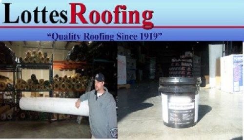 11&#039; x 40&#039; white 45 mil epdm rubber roof kit w/adhesive. 4&#034; x 25&#039; etern, 4 caulk for sale