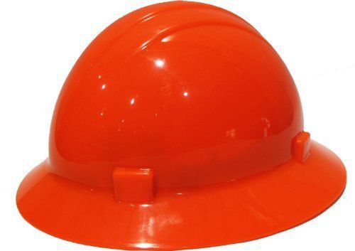 Erb 19205 americana full brim hard hat with slide lock  flourescent orange for sale