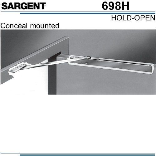 Sargent 698H-26D Concealed Mount Door Holder Stop w/ Hold-Open