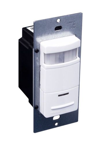 White Leviton ODS10-ID Decora 120/277-Volt Wall Switch Occupancy Sensor, White
