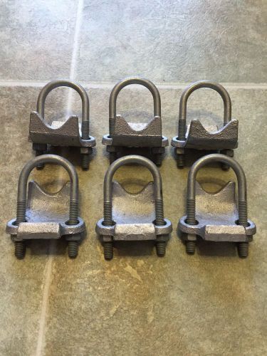 Lot of 6 cooper crouse hinds rac100hd right angle conduit clamps 1&#034; for sale