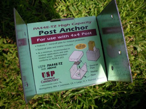 Usp pa 44e-tz high capacity 4x4 post anchor nip!! galvanized steel for sale