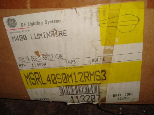 Factory Sealed GE Lighting Systems M400 MSRL40S0M12RMS3 400W