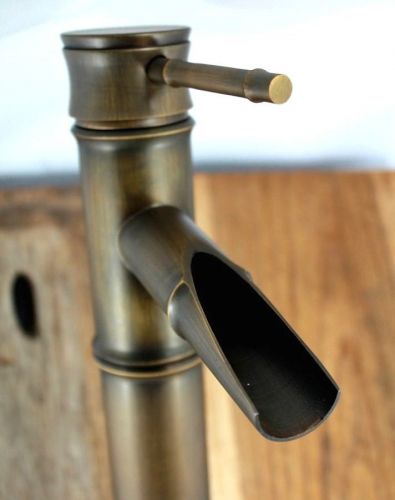 BRASS FAUCET BAMBOO HOT &amp; COLD 12 &#034; HANDEL OLD STYLE TAPS PERFECT CONDITION
