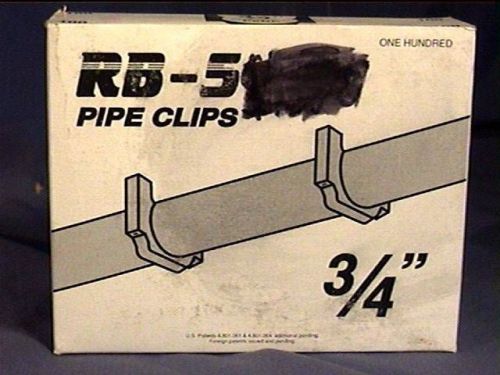 100 new in box pipe clips 3/4&#034; p6bk for copper or pvc pipe fits clip gun rb-5 for sale