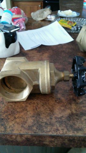 3in brass gate valve threaded