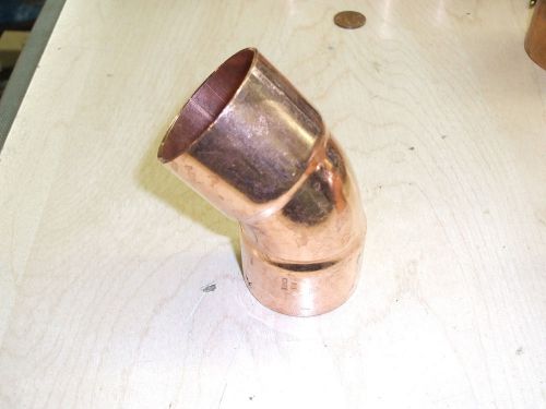 1 1/2&#034; x 1 1/2&#034; Copper 45 Degree Elbow Plumbing Sweat Fitting, NEW