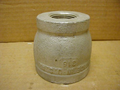316 Stainless Steel 2 x 1 NPT Bell Reducer, USA