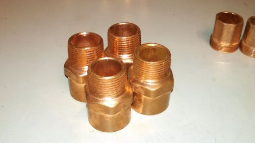 Nibco Coper Pipe Fitting 1&#034; x 1 1/4&#034; x 1 1/4 &#034; Length 1 3/4&#034; COUNT OF 4