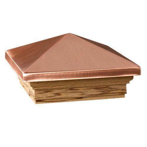 Deckorators 72223 Victoria High Point Copper Post Cap with Treated Base
