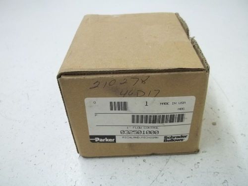 PARKER 032501000 1&#034; FLOW CONTROL VALVE *NEW IN A BOX*