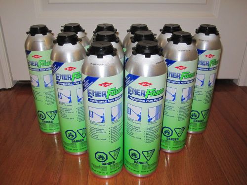 Dow enerfoam professional foam sealant &amp; adhesive, twelve 30oz cans for sale