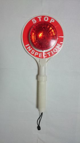 Flashing Hand Held Roadway Displays Construction Traffic Control LED Stop Sign