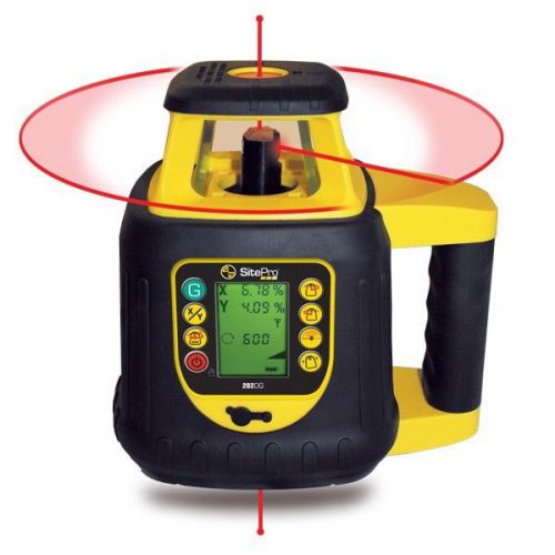 SitePro Dual Grade Rotary Laser with LCD Remote Control 27-SLR202-GR