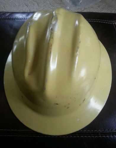 Old Vintage Ed Bullard Co SF  USA Hard Boiled Aluminum Hard Hat.