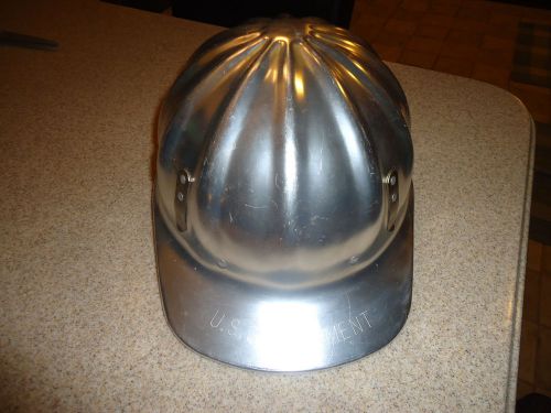 Vintage Superlite Fibre Metal Chester Pa. U.S.A. Aluminum Hard Hat Union Made