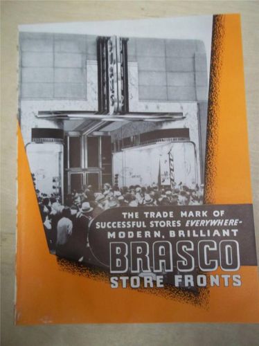 Vtg Brasco Mfg Co Catalog~Art Deco Store Fronts~1939