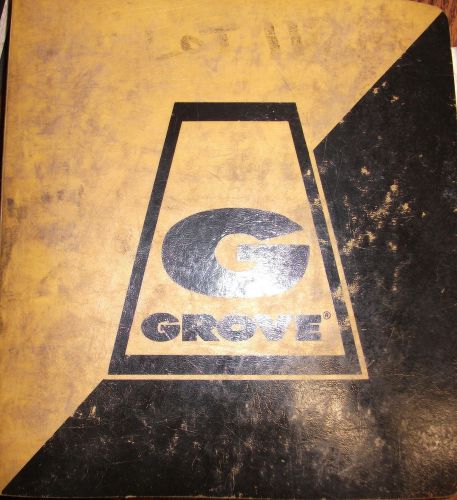 Grove TMS375LP TMS 375 LP Crane Parts Catalog Manual Book
