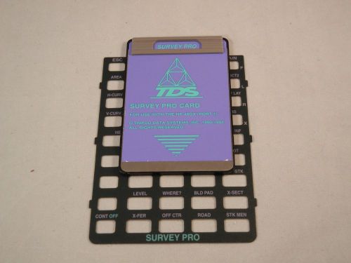 Tds survey pro vs 6.6, with overlay, sn sp0000632; hp-48gx for sale