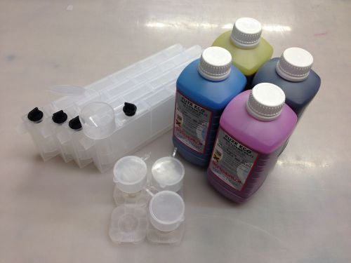 Most reliable eco solvent ink for roland versacamm - 4 color bulk ink setup for sale