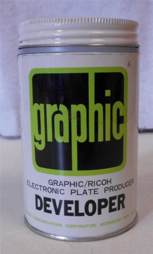 Graphic/Ricoh Electronic Plate Producer Developer Toner/Carrier Powder 35 Oz Tin