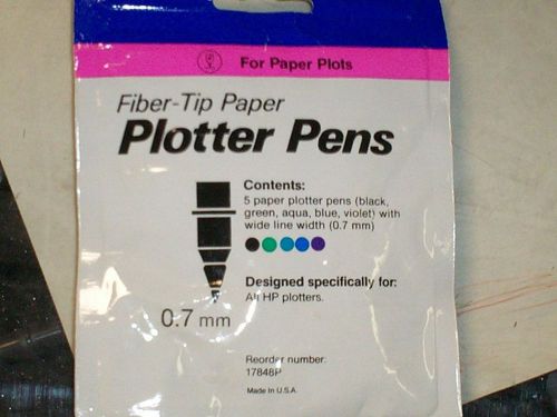 HP 17848P Paper Plots Fiber-Tip Plotter Pens .7mm - New/Sealed!