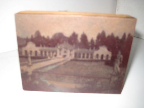 ANTIQUE PRINTERS BLOCK OF AN OLD MANSION OLD SCHOOL OLD BUILDING &#034;L&#034;