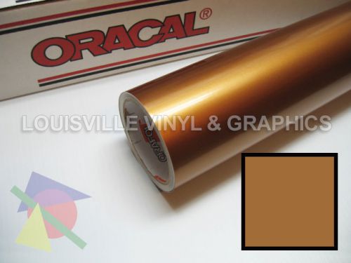 1 roll 24&#034; x 5 yds copper metallic oracal 651 sign &amp; graphics cutting vinyl for sale