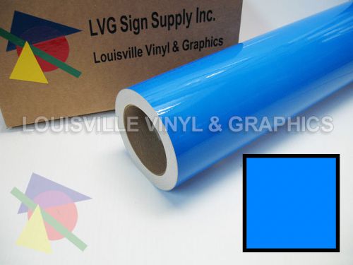 24&#034; wide fluorescent blue -*lvg intercal*- sign &amp; graphic vinyl film for sale