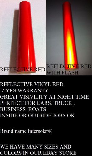 2  Rolls 24&#034; x 32 ft  Reflective Cutter Hight Reflectivity    white and red