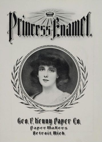 1901 ad princess enamel george f. kenny printing paper - original advertising for sale