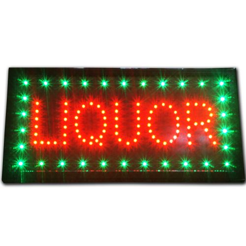 Liquor LED store Animated Sign shop Mart Open Display Alcohol neon Beer Bar Pub