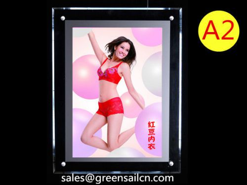 A4 size crystal led super slim light box led pannel backlit poster frame for sale