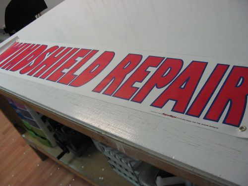 WINDSHIELD REPAIR 1X5 Banner Sign NEW High Quality! XXL Paint ROCK CHIP