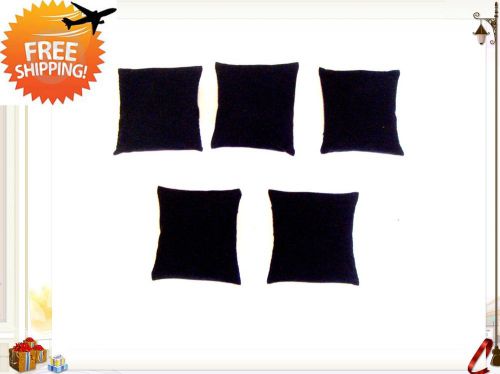 5 Pcs  Black Velvet Pillow for Bangle , Watch Showcase Stand Jewelry Display
