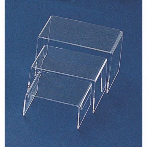3 piece set clear riser acrylic small showcase jewelry fixtures for sale