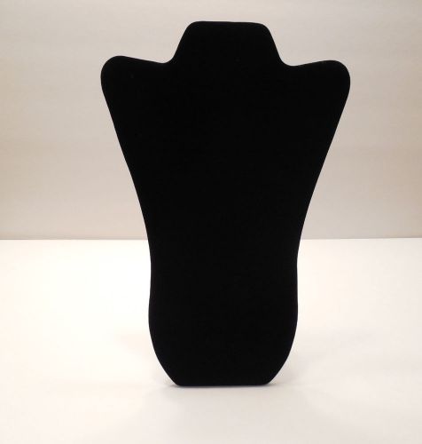 Black Velvet Necklace Jewelry Stand Display 14 1/8&#034; Tall