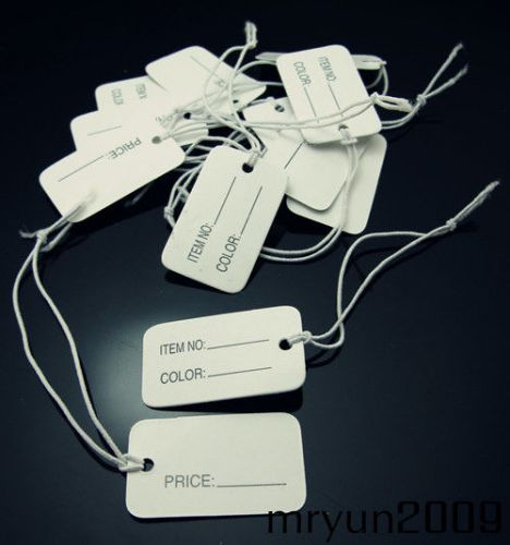 Free 100pcs jewelry price tags wholesale jeweler store display string reseller for sale