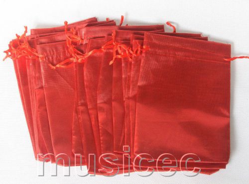 20 piece 5&#034;X7&#034; red cloth thick Jewelry Pouch bags Gift packing T936A36