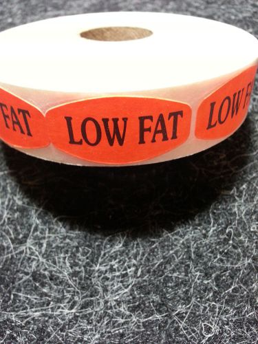 1.5&#034; x .75&#034; low fat merchandise labels 1000 per roll free ship stickers for sale
