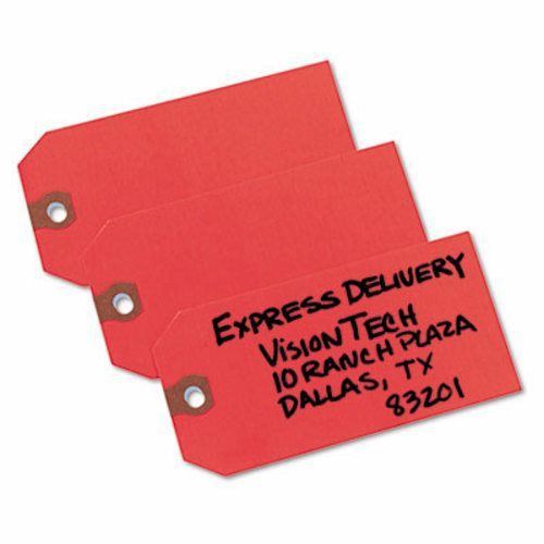 Avery Shipping Tags, Paper, 4 3/4 x 2 3/8, Red, 1,000/Box (AVE12345)
